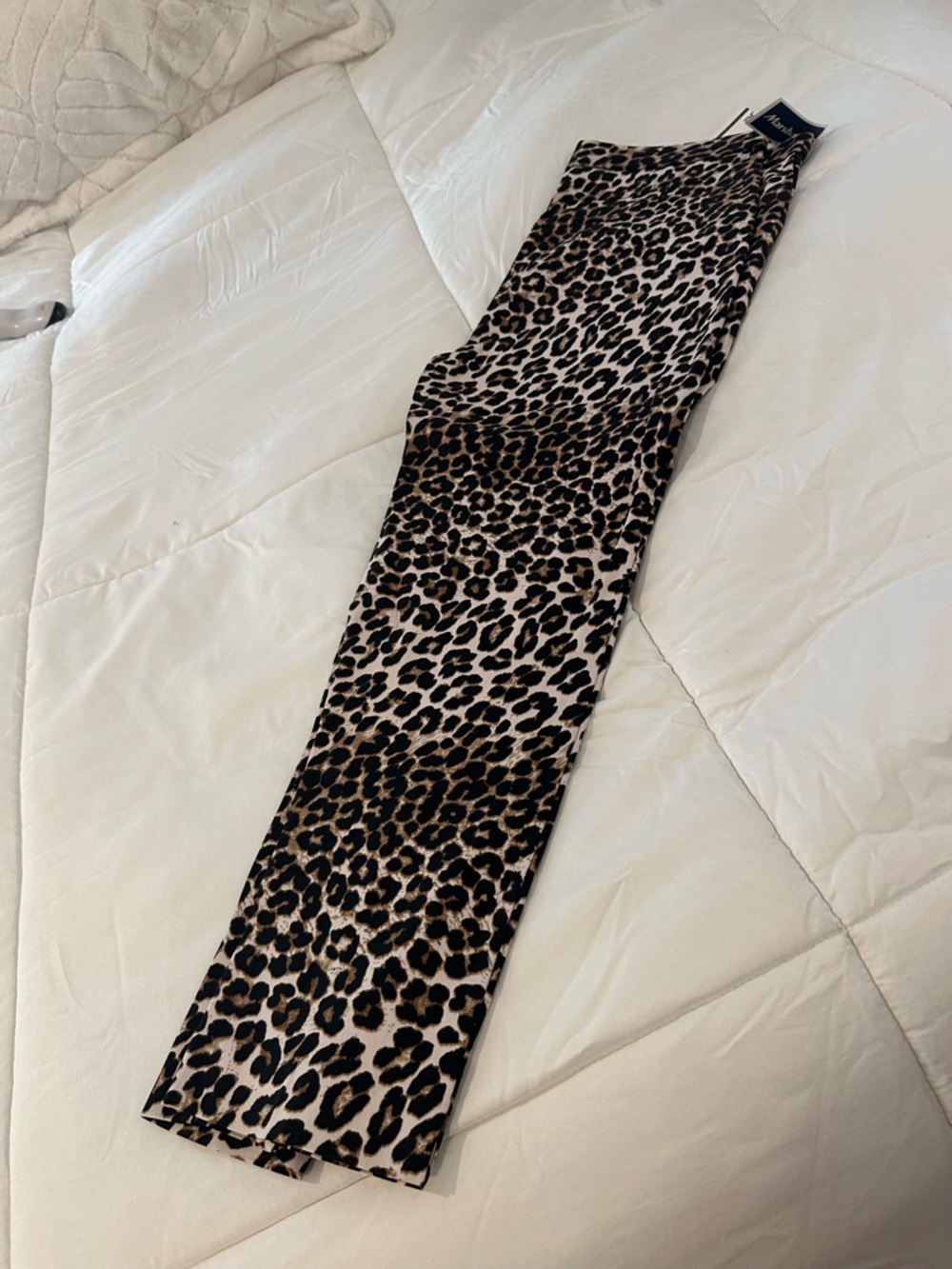 Jules & Leopold Black and Brown Leopard Print Pants